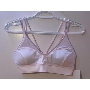 NWT Lululemon Pink Strappy Sports Bra Size 4
